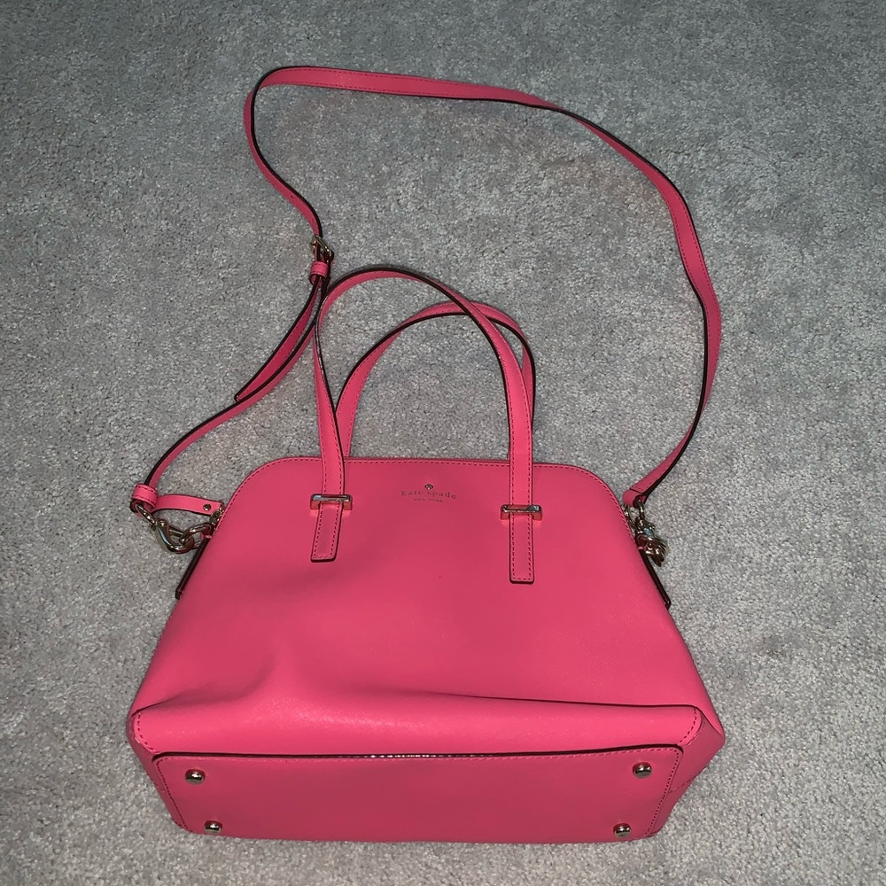 kate spade Hot Pink Leather Crossbody Satchel
